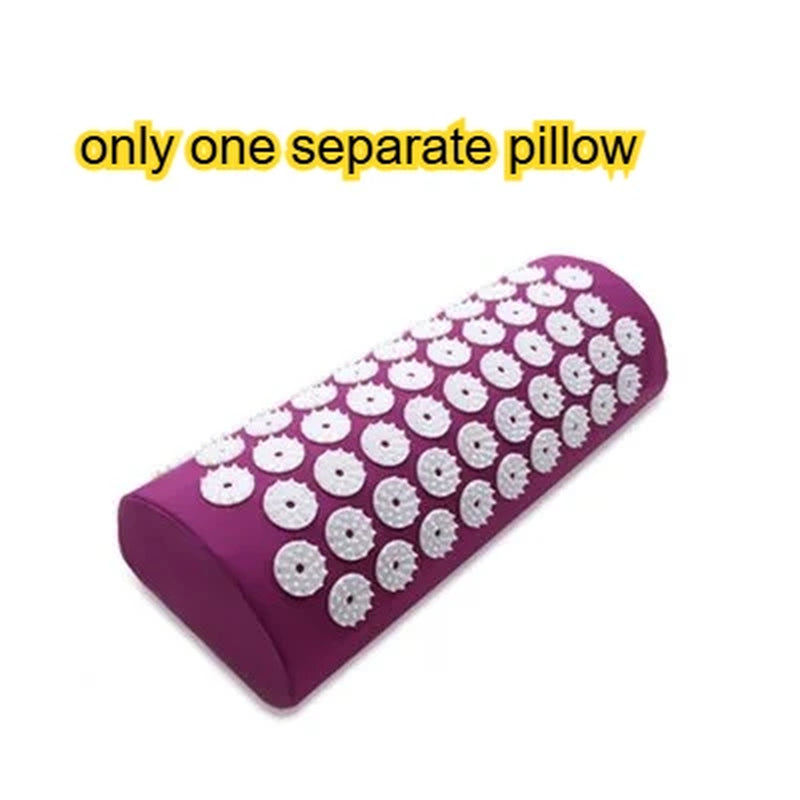 Acupressure Mat Sensi Massage Mat Pillow Set Applicator for Neck Foot Yoga Mat with Needle Back Cushion