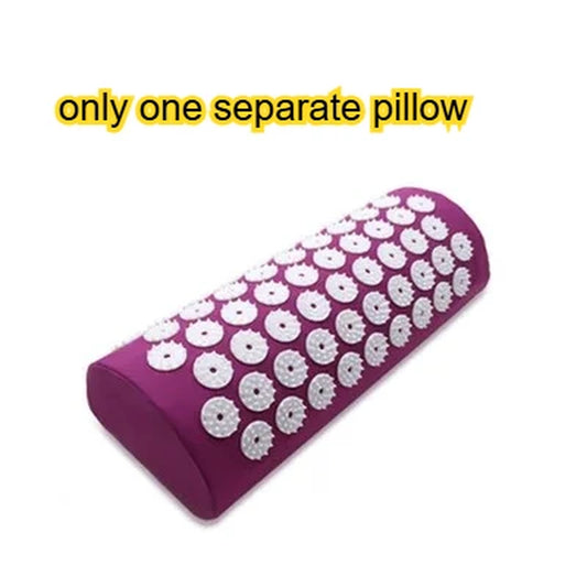 Acupressure Mat Sensi Massage Mat Pillow Set Applicator for Neck Foot Yoga Mat with Needle Back Cushion
