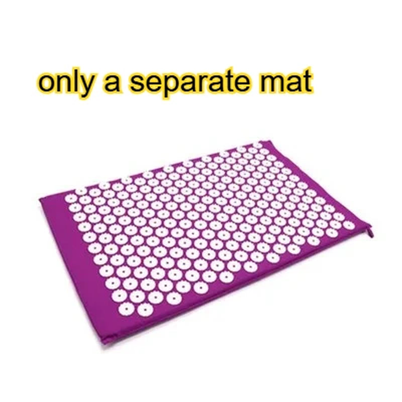 Acupressure Mat Sensi Massage Mat Pillow Set Applicator for Neck Foot Yoga Mat with Needle Back Cushion