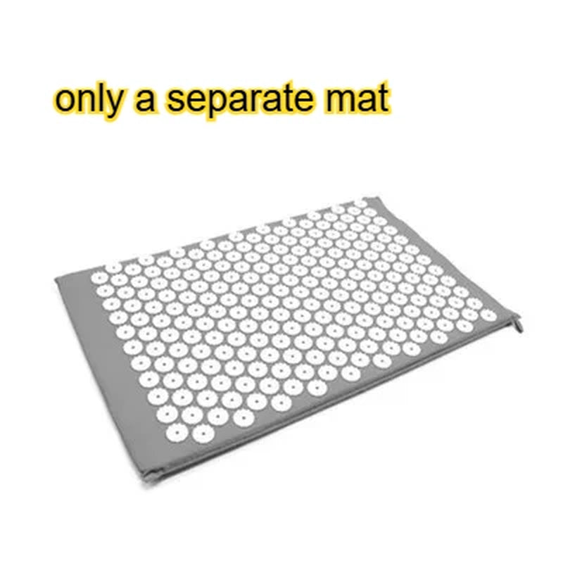 Acupressure Mat Sensi Massage Mat Pillow Set Applicator for Neck Foot Yoga Mat with Needle Back Cushion