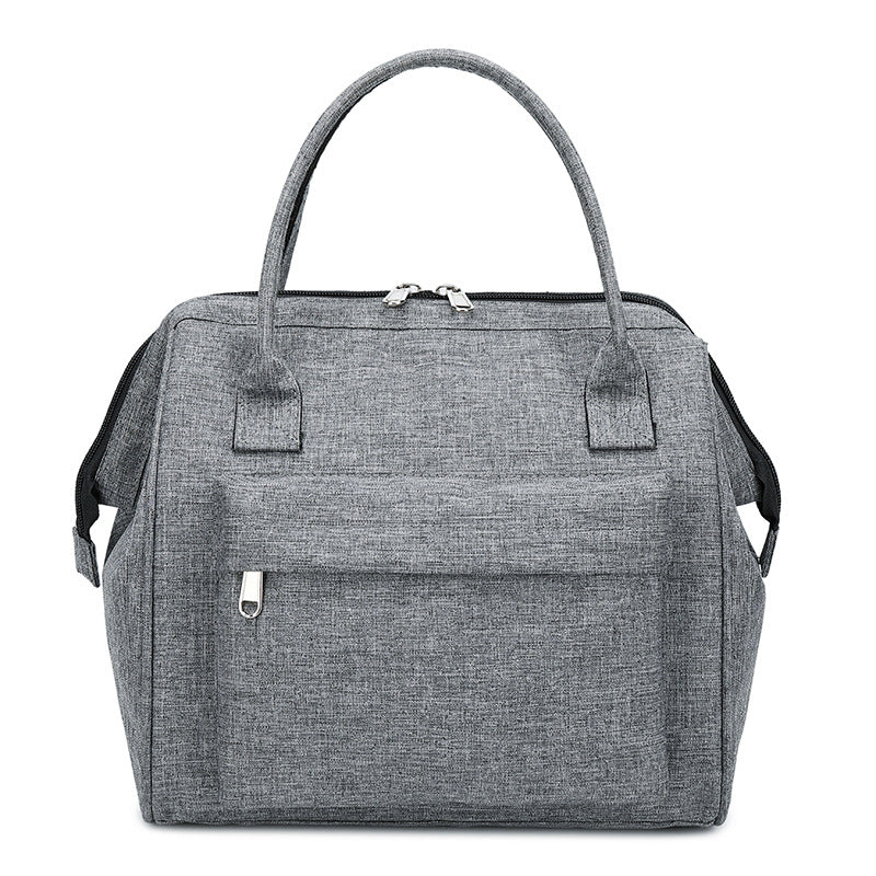 Large Capacity Thermal Bento Lunch Bag with Zipper